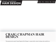 Tablet Screenshot of craigchapmanhairdesign.co.uk